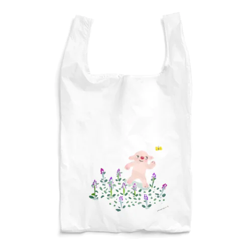 アジュガとクロピロンとモンキチョウ Reusable Bag