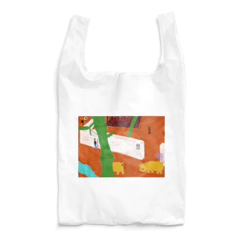 伴サイ小便小僧竹風鈴図屁撒き Reusable Bag