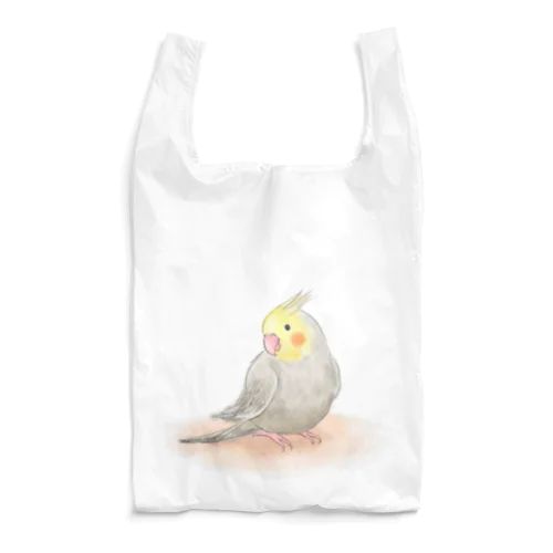 オカメインコ　シナモン【まめるりはことり】 Reusable Bag