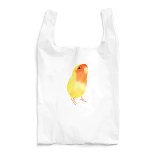 コザクラインコ　おすましルチノー【まめるりはことり】 Reusable Bag