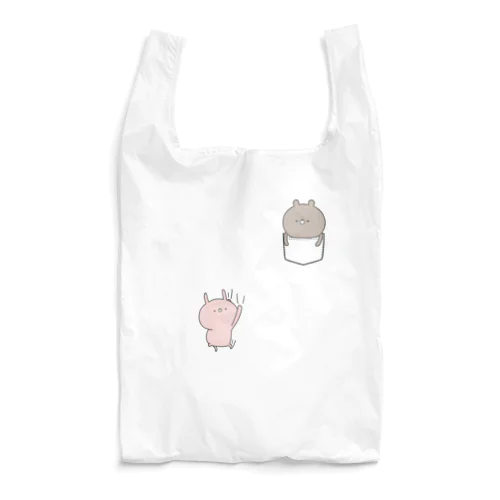 ラブカップルポケット♡くま Reusable Bag