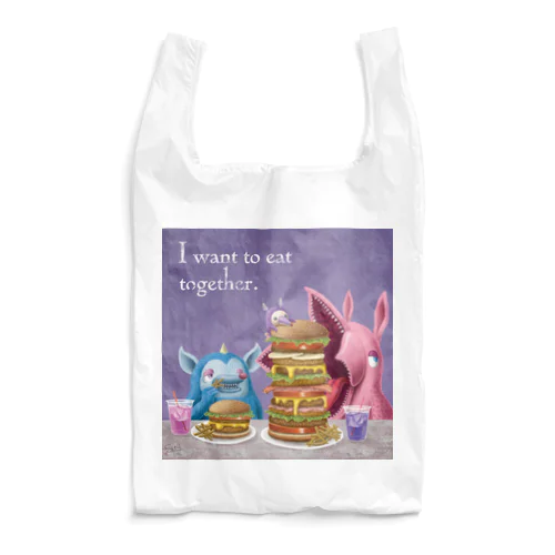 お食事会のモンスター Reusable Bag