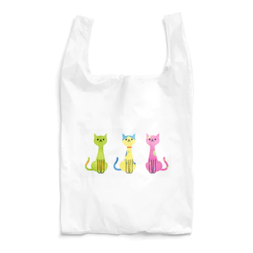 カラフル猫 Reusable Bag