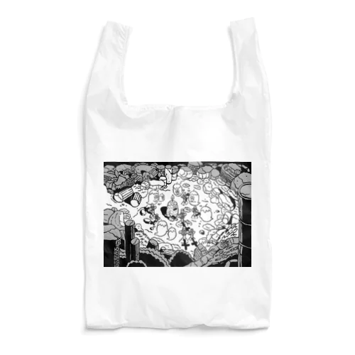 Candle Mosh murder case 2(白黒） Reusable Bag