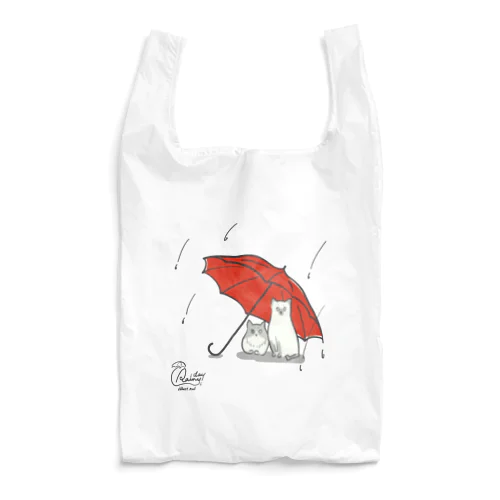 姉妹ネコの雨宿り Reusable Bag