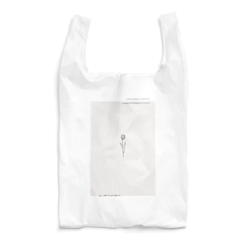 メッセージ＊線画チューリップ Reusable Bag