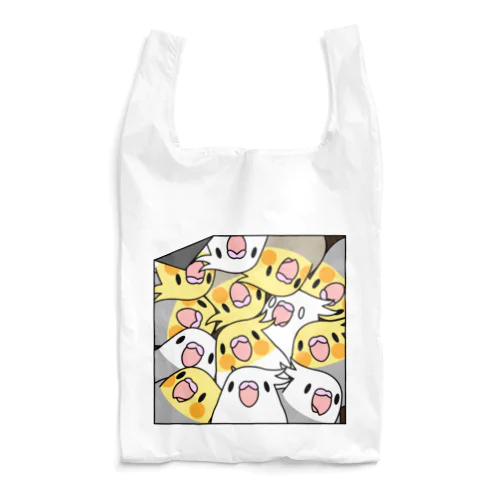 三密です！むちむちオカメインコさん【まめるりはことり】 Reusable Bag