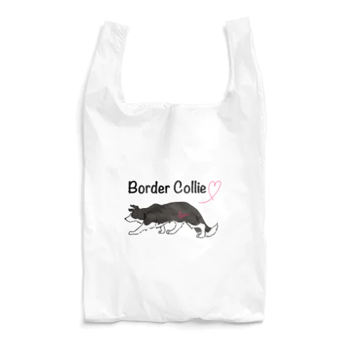 ボーダーコリー（ブラック） Reusable Bag