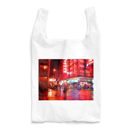 【We♥︎︎香港】 red rainy rendezvous Reusable Bag