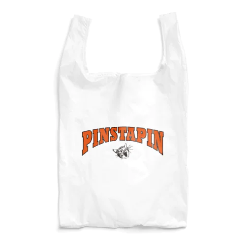 Pinstapin カレッジロゴ風 Reusable Bag