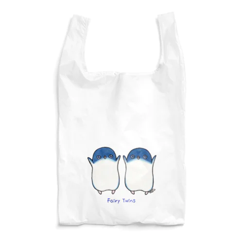 ふたごのフェアリーペンギン(ロゴあり) Reusable Bag
