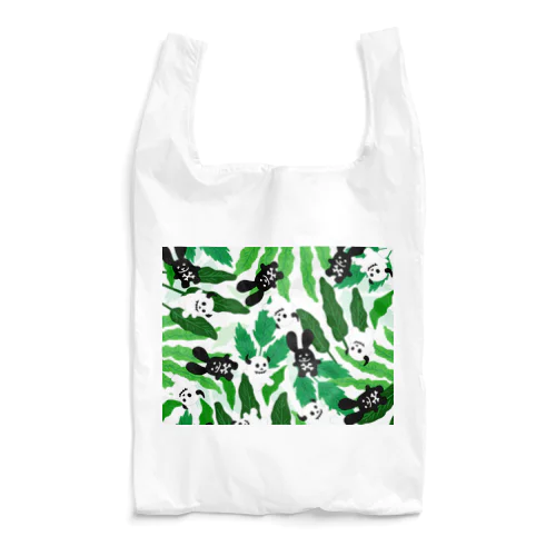 ロックなウサギとドクロちゃん🌿ボタニカル Reusable Bag