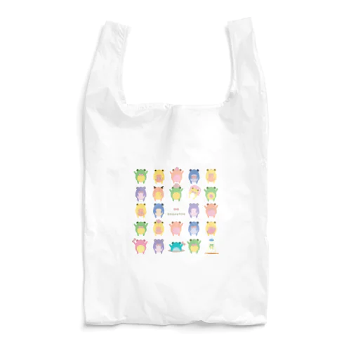 カエルたんが整列 Reusable Bag