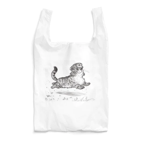 猫フク＿走る Reusable Bag