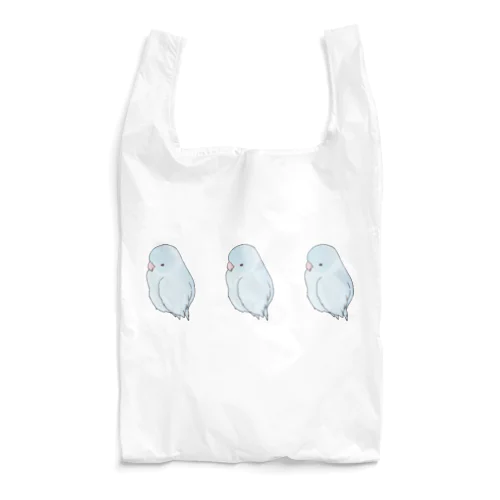 可愛いアメリカンホワイト　マメルリハちゃん【まめるりはことり】 Reusable Bag