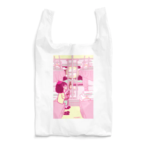 鉄道：開放寝台＋ビール＋YASCORN（ピンク） Reusable Bag