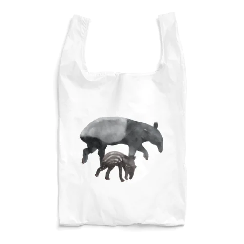 Animals シリーズ 〜マレーバクの親子〜 Reusable Bag