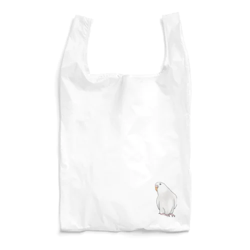 アルビノセキセイインコちゃん【まめるりはことり】 Reusable Bag