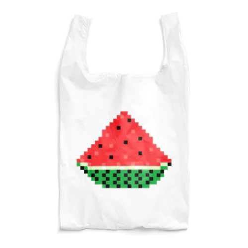 ドッド絵スイカ Reusable Bag