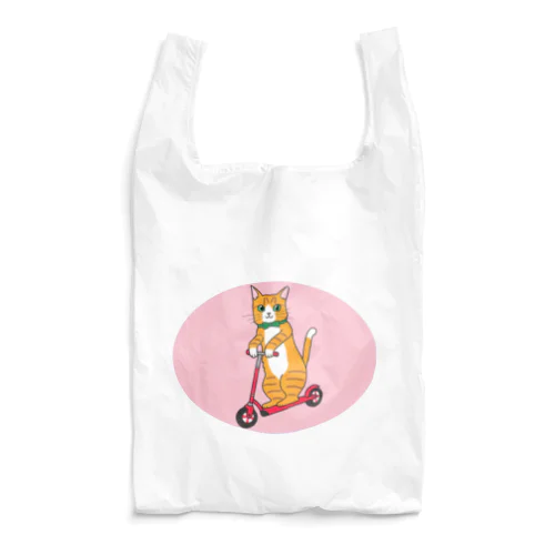 キックボード♫にゃんこ Reusable Bag