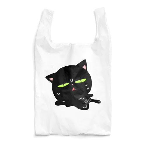 とけるくろねこ Reusable Bag