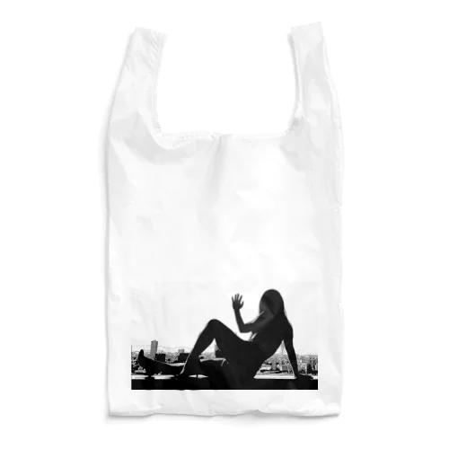 窓際のうの（白黒） Reusable Bag