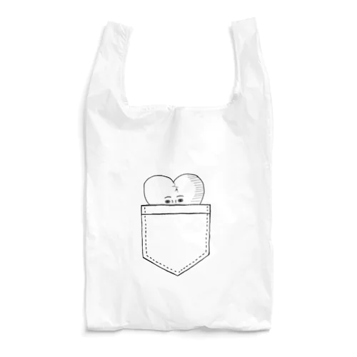 ポケットで放心(両目ver) Reusable Bag