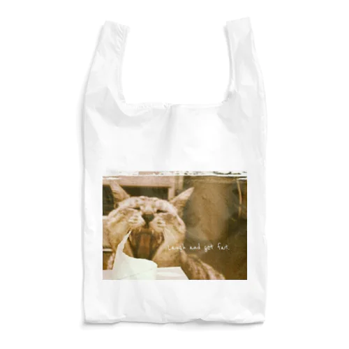 Laugh and get fat☻ Reusable Bag