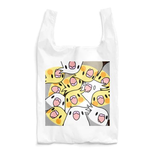 みっちりむっちり過密オカメインコさん【まめるりはことり】 Reusable Bag