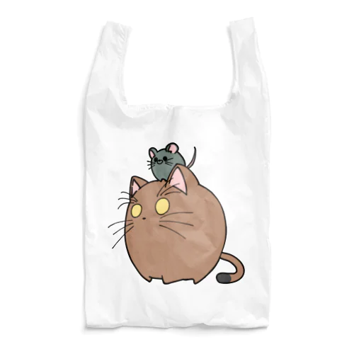 ねこまるとねずみまる Reusable Bag