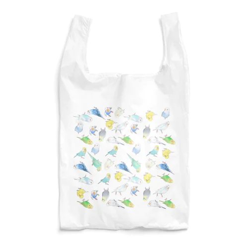 めっちゃセキセイインコちゃん【まめるりはことり】 Reusable Bag