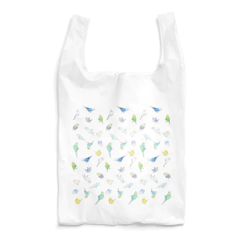 いっぱいセキセイインコちゃん【まめるりはことり】 Reusable Bag