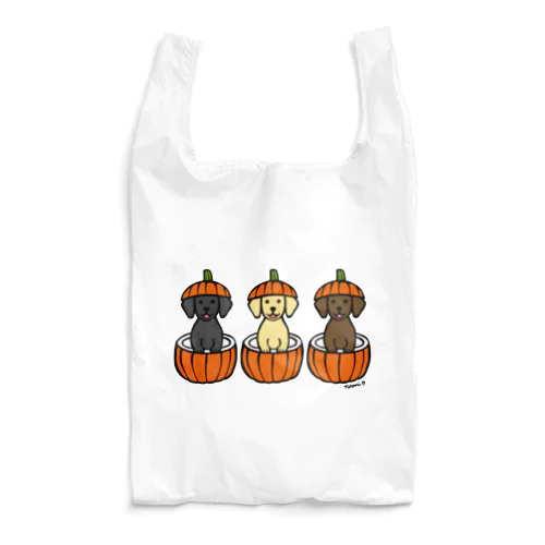 ハロウィンかぼちゃのラブラドール Reusable Bag