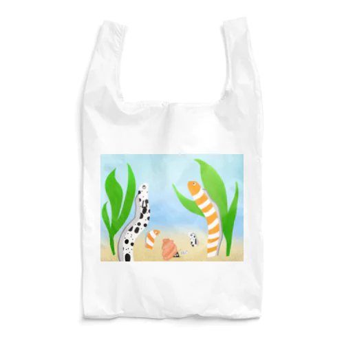 ニシキ・チンアナゴの中に迷いこんだ忍者スリスリくん Reusable Bag