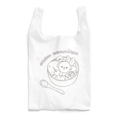 cream wanmitsu Reusable Bag