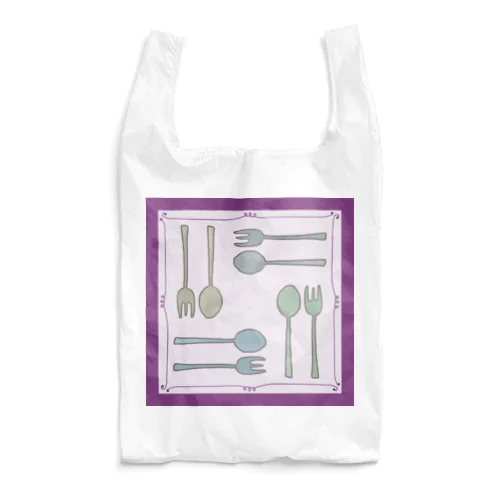 Happy Lunch-紫 Reusable Bag