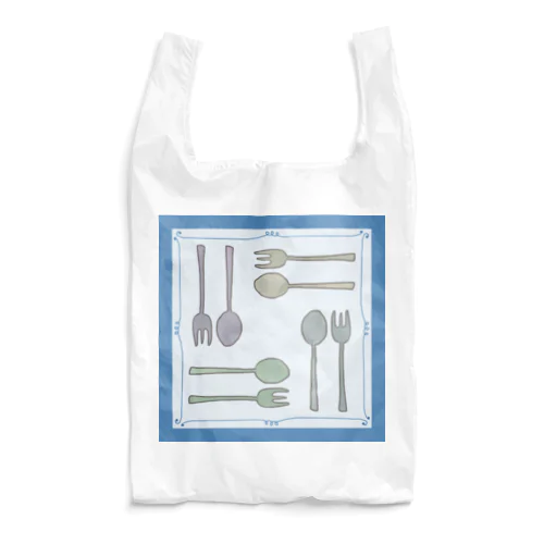 Happy Lunch-青 Reusable Bag