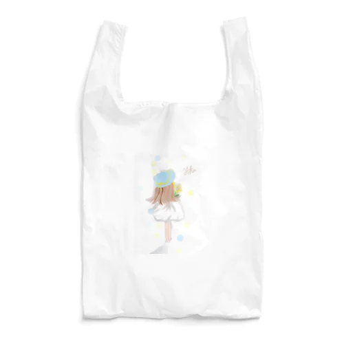 ひまわりと少女 Reusable Bag