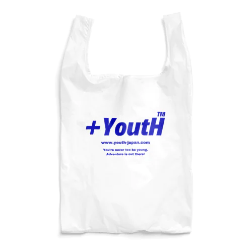 +YoutH Blue logo エコバッグ