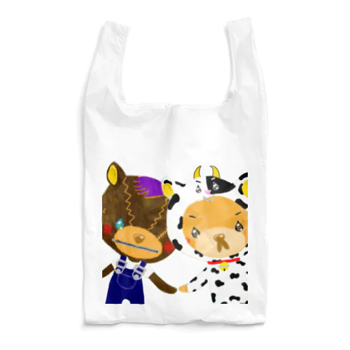 くまのマーク&マクセニ 牛バージョン Reusable Bag