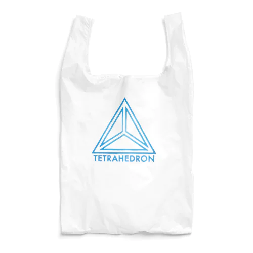 【THETRAHEDRON】cyan Reusable Bag