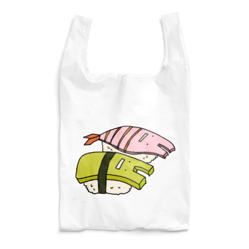 2Dうさぎ すし（玉子・エビ） Reusable Bag