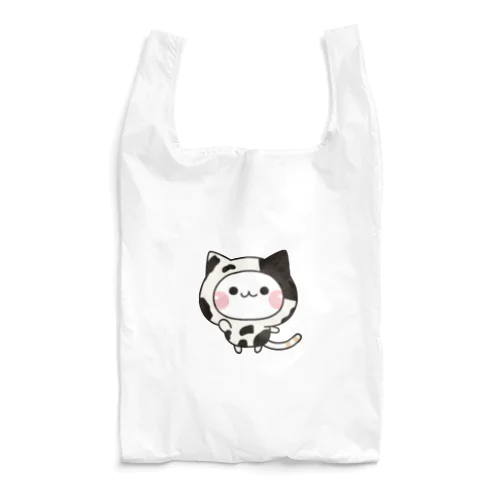 気づかいのできるネコ　牛さんver. Reusable Bag