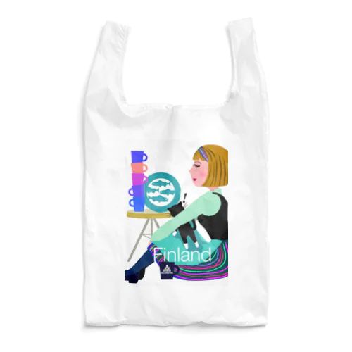 Girl from the North Country and cat Reusable Bag