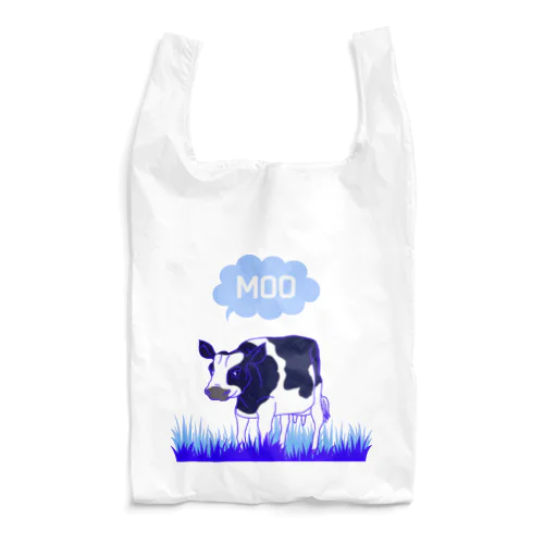 ウシ（BLUE） Reusable Bag