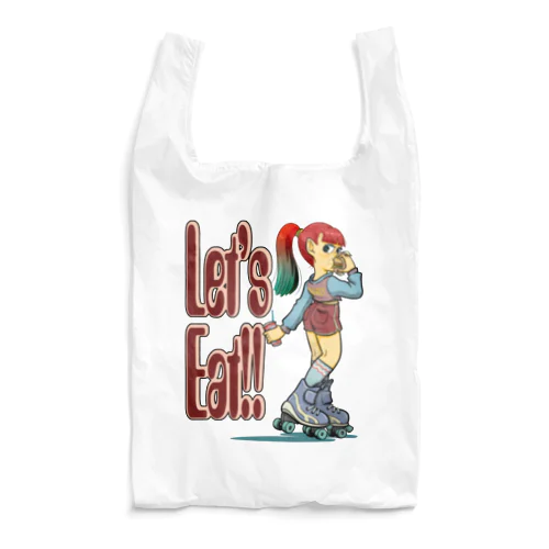 “let's eat!!" Reusable Bag