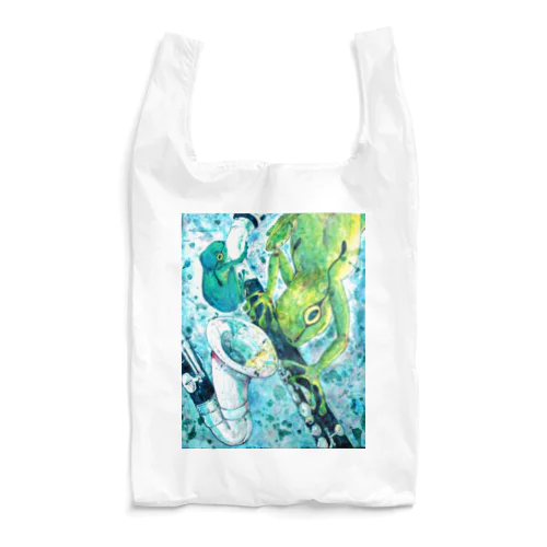 カエルとアルトクラリネット Reusable Bag