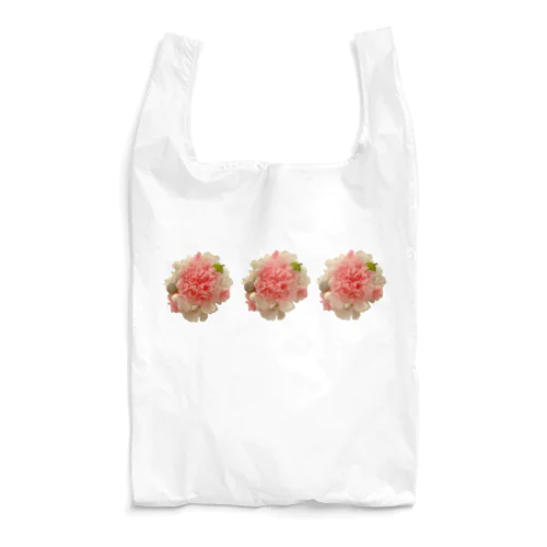 薄いピンクカーネーション(3連) Reusable Bag