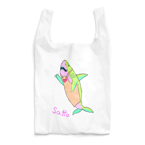 お茶目なサメさん Reusable Bag