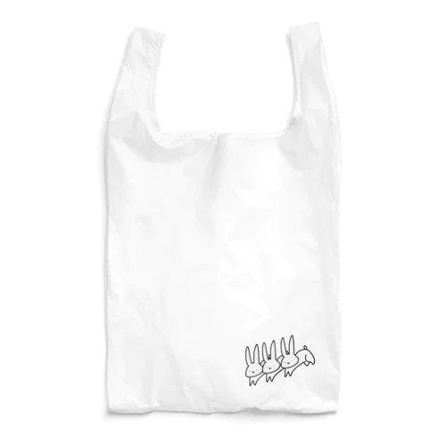 飛び跳ねるうさぎ(虚無) Reusable Bag